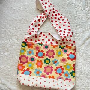 Handmade Floral Polk-A-Dot Hippie Hobo Shopper Colorful Bag Purse